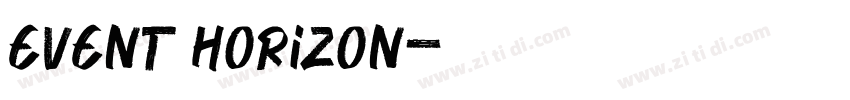 Event Horizon字体转换